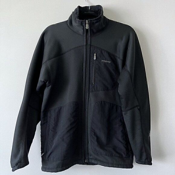 Vintage Patagonia Men's R2 Granular Jacket Size S Black Full Zip - Picture 1 of 11